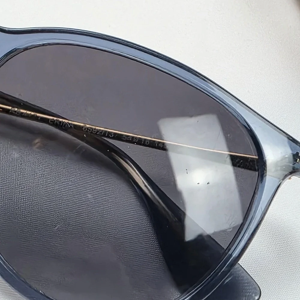 Ray-Ban Erika Sunglasses Womens 54-18 Blue Gray Round Polarized Thailand RB4171